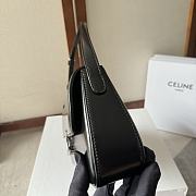 CELINE MEDIUM LOLA BAG IN SHINY CALFSKIN BLACK - 28x12×5cm - 3