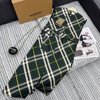Burberry Checked Wood Green Jumpsuit