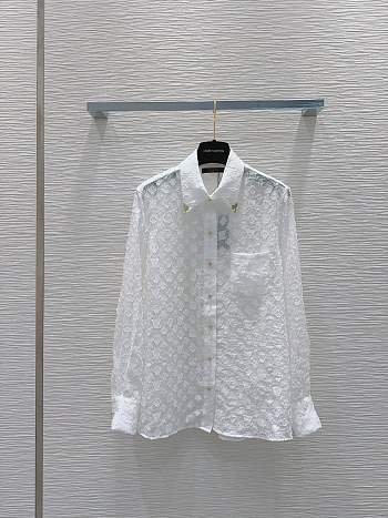 louis Vuitton White Monogram Shirt 