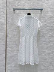 Louis Vuitton White Monogram Dress - 3