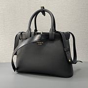 Prada Leather Bucket Top Handle Bag -32x23x11cm - 5