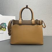 	 Prada Leather Bucket Top Handle Bag in Brown -32x23x11cm - 6