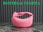 Bottega Veneta Mini Jodie In Dark Pink Leather Bag - 23x28x8cm - 1