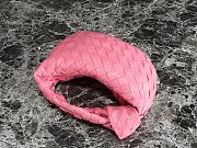 Bottega Veneta Mini Jodie In Dark Pink Leather Bag - 23x28x8cm - 2