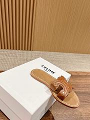 Celine Triomphe Brown Slides - 6