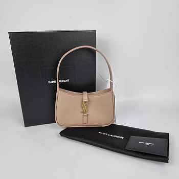 YSL Le 5 A 7 Mini Shoulder Bag in Rosy Sand - 19x11.5x4.5cm
