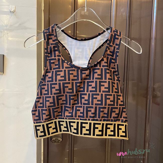 Fendi FF Motif Brown Yoga Set - 1