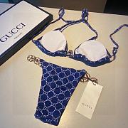 Gucci GG Ebony Blue Bikini  - 5