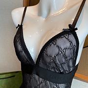 Gucci Black Lace Underwear Set - 5