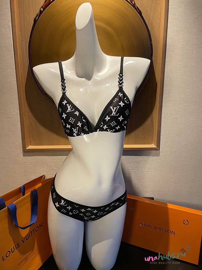 Louis Vuitton Black Monogram Bikini - 1