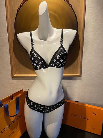 Louis Vuitton Black Monogram Bikini