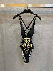 Versace Black&Gold One Piece Swimwear - 2