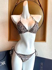 Dior Leopard Brown Pattern Bikini - 3