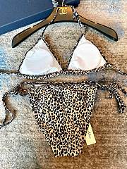 Dior Leopard Brown Pattern Bikini - 2