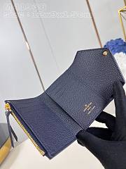 	 Louis Vuitton Victorine Monogram Empreinte Navy Wallet - 12cm - 2