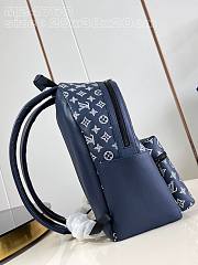 	 Louis Vuitton Monogram Shadow Discovery Backpack In Blue - 29 x 38 x 20 - 2