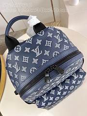 	 Louis Vuitton Monogram Shadow Discovery Backpack In Blue - 29 x 38 x 20 - 6