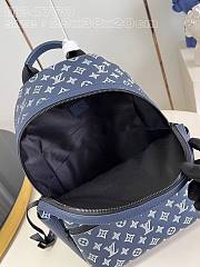 	 Louis Vuitton Monogram Shadow Discovery Backpack In Blue - 29 x 38 x 20 - 5