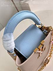 Louis Vuitton Capucines Grey&Blue - 21 x 14 x 8cm - 4