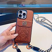 Loewe Brown Phonecase With Strap - 6