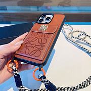 Loewe Brown Phonecase With Strap - 5