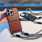 Loewe Brown Phonecase With Strap - 4