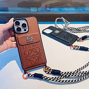 Loewe Brown Phonecase With Strap - 3