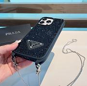 Prada Black Phonecase With Chain - 3