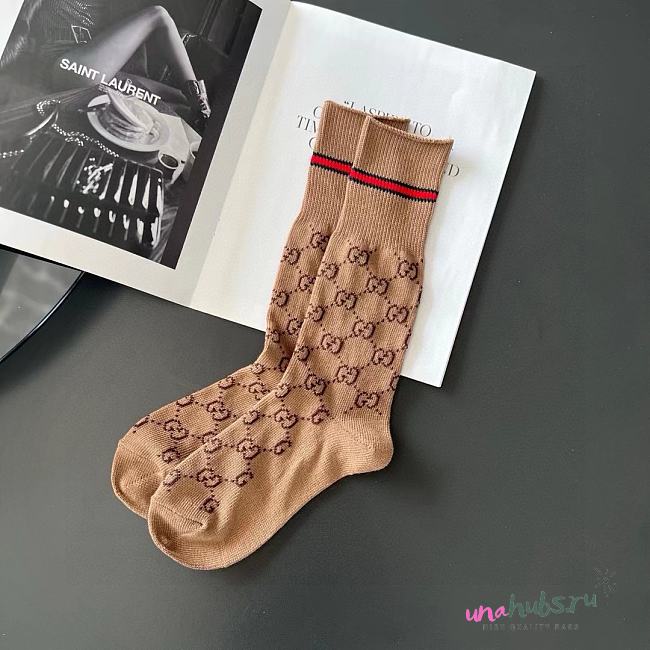 Gucci GG Ebony Short Socks - 1