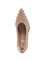 Valentino Garavani Rockstud leather pumps in nude - 4