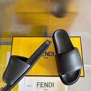 Fendi Black Puffer Slides - 2