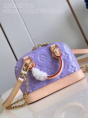 Louis Vuitton Nano Alma Monogram Vernis Leather Purple - 18*12*8cm - 5