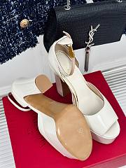 	 Valentino Vlogo White Patent Sandals Heeled 155mm - 5