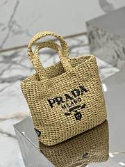 Prada Woven Raffia Small Tote - 24cm - 4