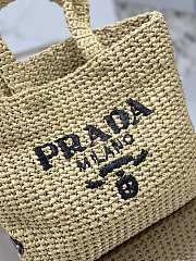 Prada Woven Raffia Small Tote - 24cm - 6