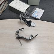 Tom Ford Padlock Silver Heels - 2