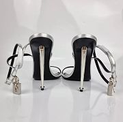 Tom Ford Padlock Silver Heels 105mm - 6