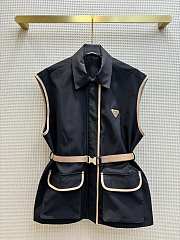 Prada Overcoat Sleeveless Black - 1