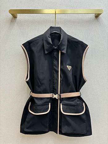 Prada Overcoat Sleeveless Black