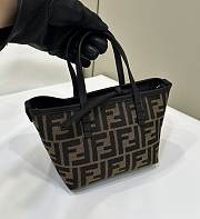 Fendi Roll Mini Fabric Brown Tote - 23*12*13cm - 6