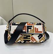 Fendi Baguette Canvas Multcolor Bag - 27*6*14cm - 1