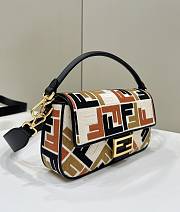 Fendi Baguette Canvas Multcolor Bag - 27*6*14cm - 6