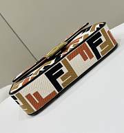 Fendi Baguette Canvas Multcolor Bag - 27*6*14cm - 4