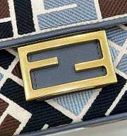 Fendi Baguette Small Canvas Multicolor Bag - 19.5*5*11cm - 6