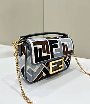 Fendi Baguette Small Canvas Multicolor Bag - 19.5*5*11cm - 2