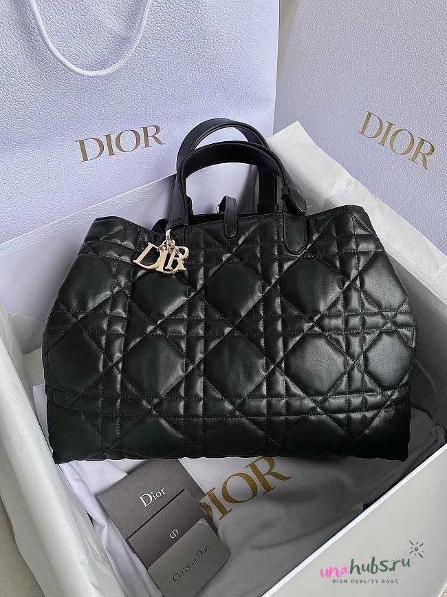 Dior Large Toujours Macrocannage Black Tote - 37x20x28.5cm - 1