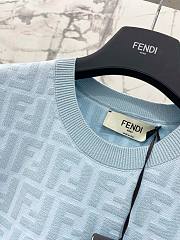 Fendi Blue FF Motif Body Dress - 5