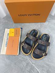 Louis Vuitton Monogram Leather 2 Strap Slides 02 - 6