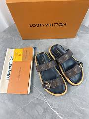 Louis Vuitton Monogram Leather 2 Strap Slides 02 - 3