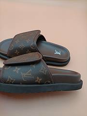 Louis Vuitton Miami Brown Monogram Leather Mules - 2